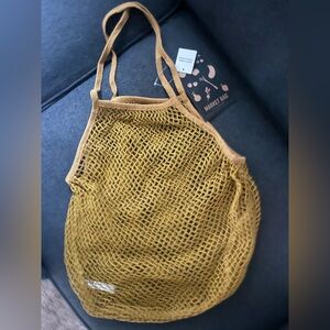 Eco-Friendly Market Bag in Mustard Yellow